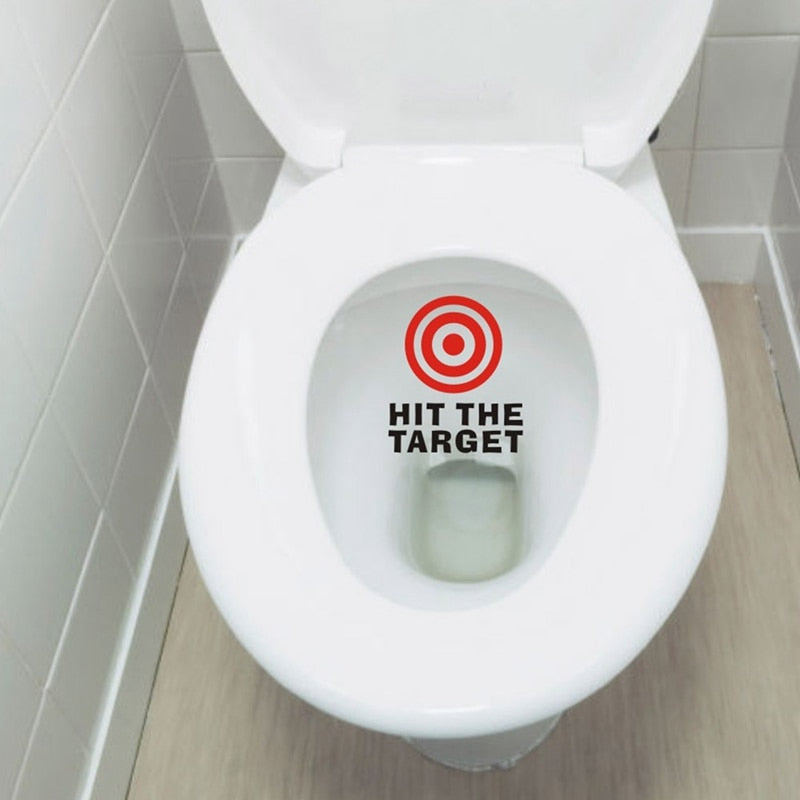 Hit The Target Waterproof Toilet Sticker