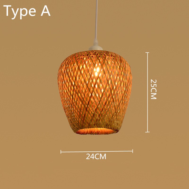 Woven Bamboo Pendant Lights