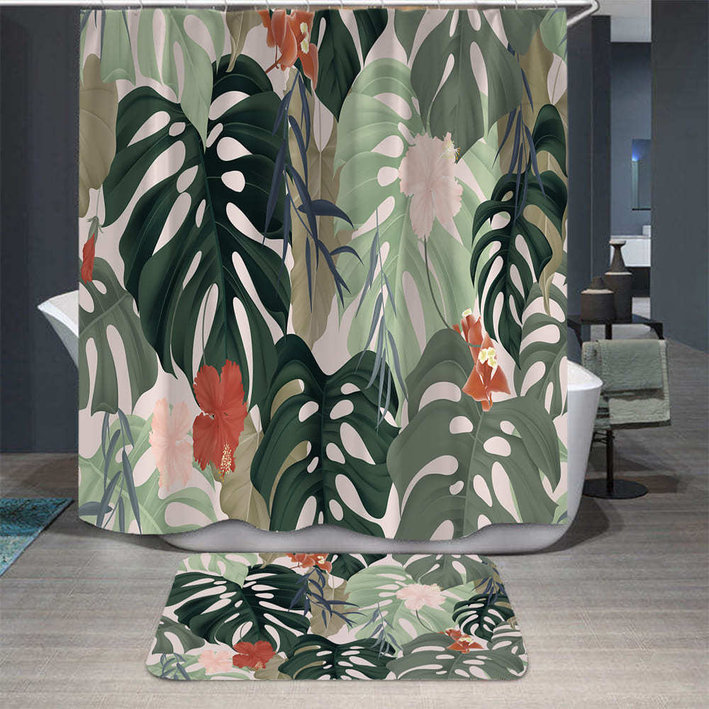 Leaf Tropical Shower Curtain