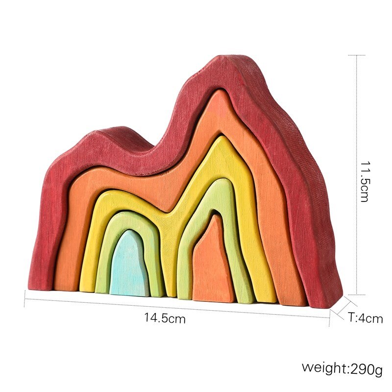 Rainbow Blocks Montessori Education Toy