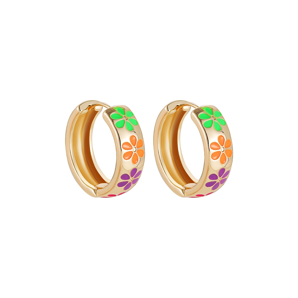 Flower Daisy Hoop Earring