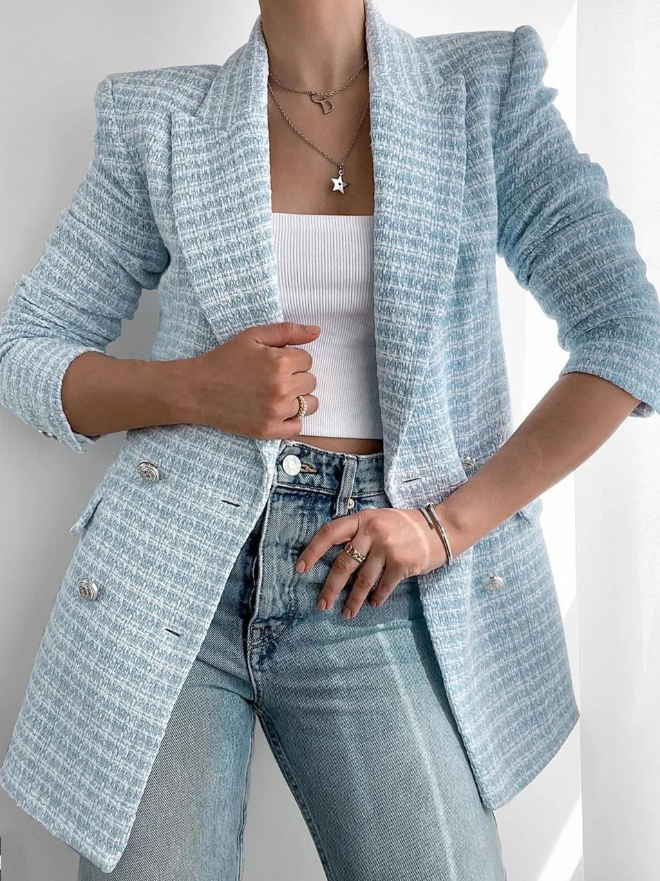 Tweed Blazer Jacket