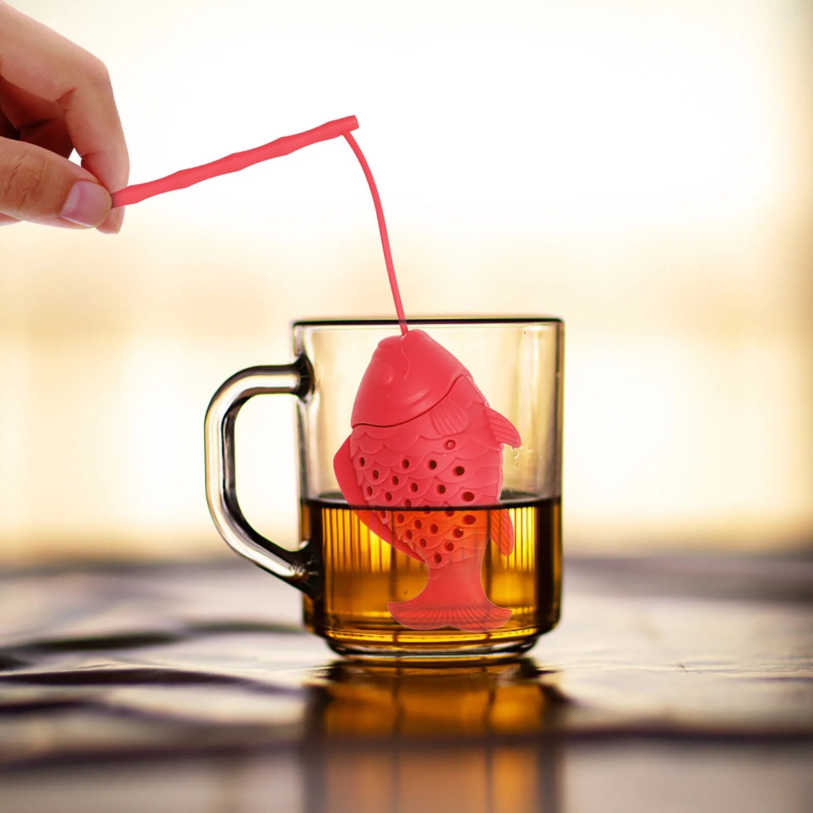 1PC Fish Silicone Tea Infuser