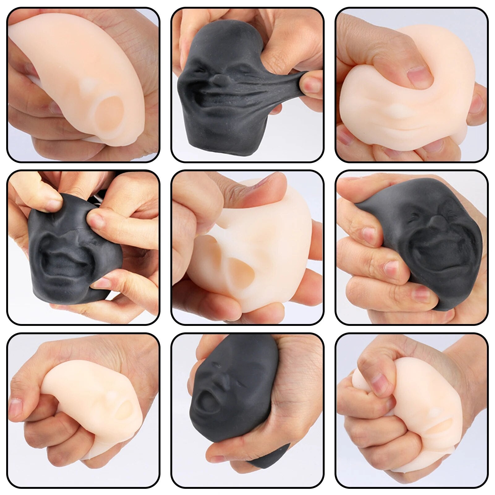 Human Face Ball Squishy Toy