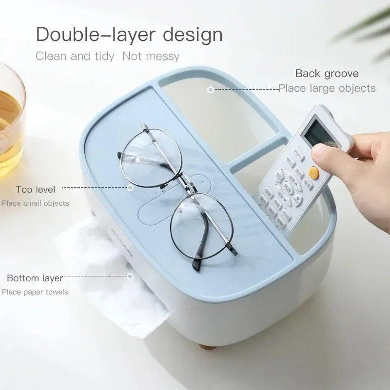 Tissue Storage Box Multifunctional Storage