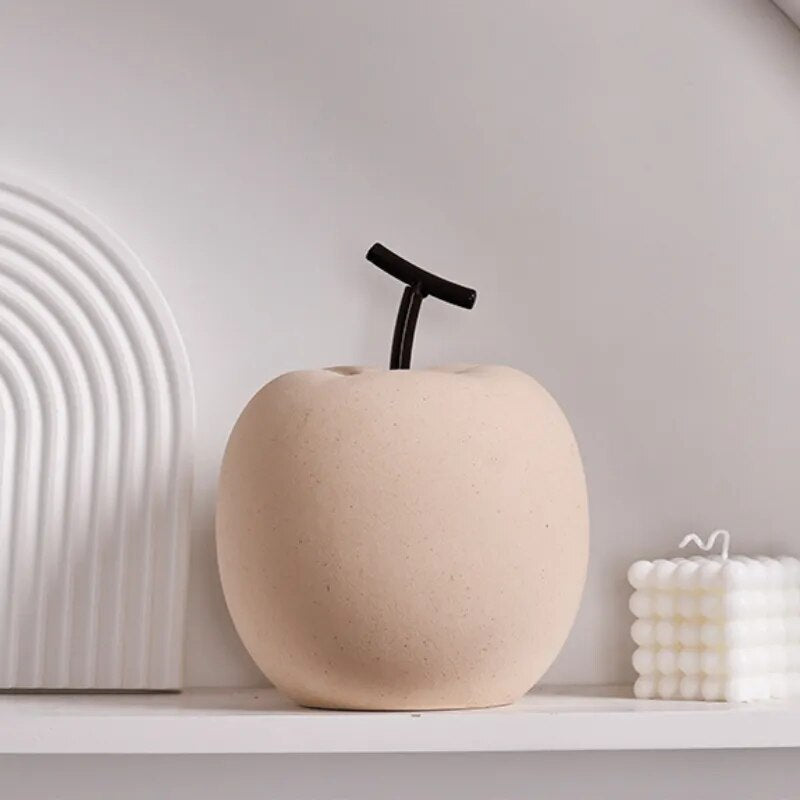 Wabi Sabi Ceramic Apple/Pear Ornament