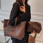 Large Soft Leather Tote Bag