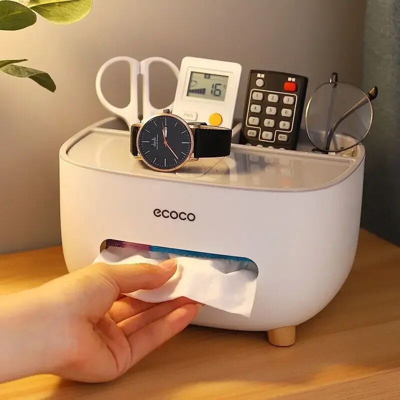 Tissue Storage Box Multifunctional Storage