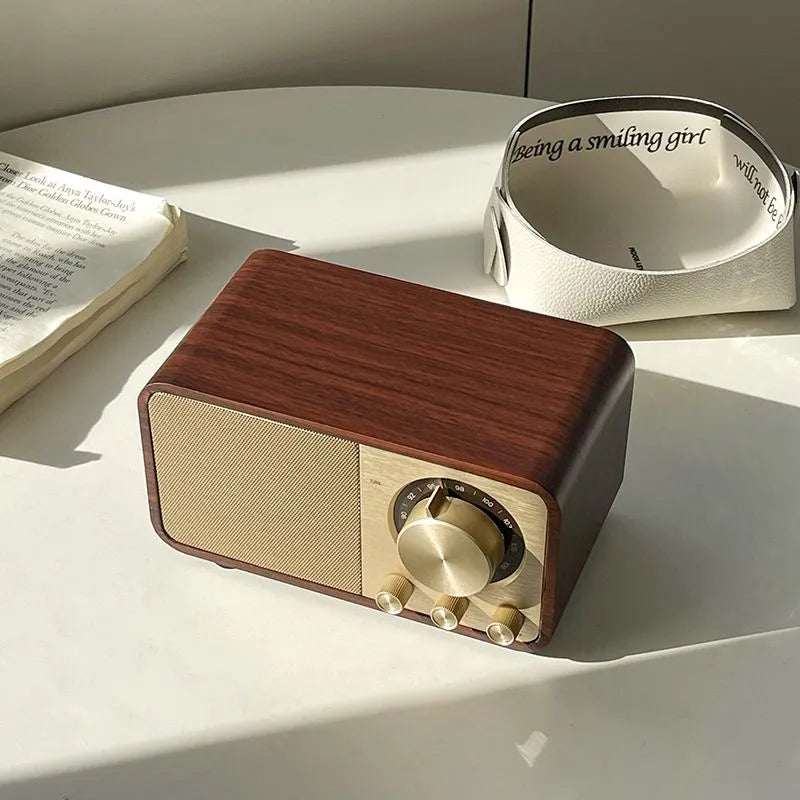 Retro Bluetooth Speaker FM Radio Portable