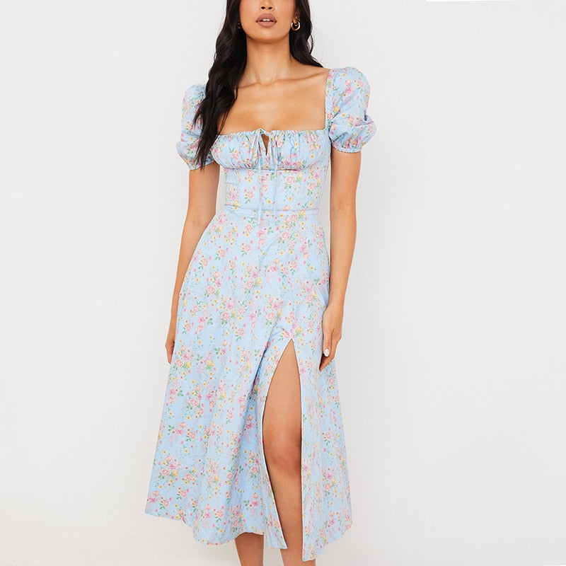 Floral Print Midi Dress