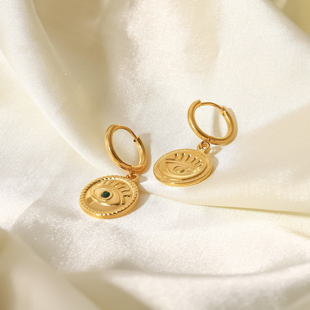 Gold  Hoop Jewelry Earrings