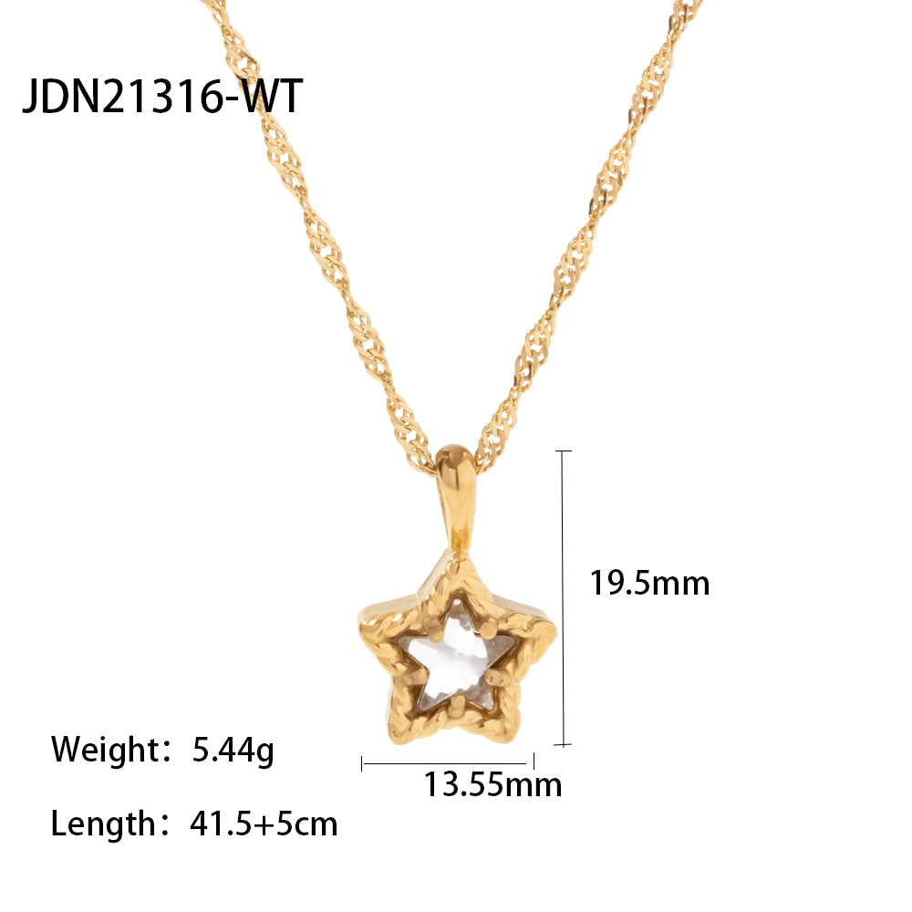 Mix Set Gold Rhinestone Necklace