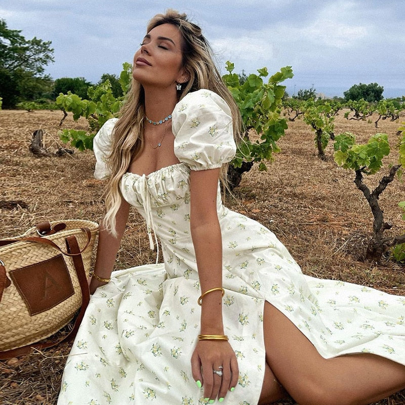 Floral Print Midi Dress