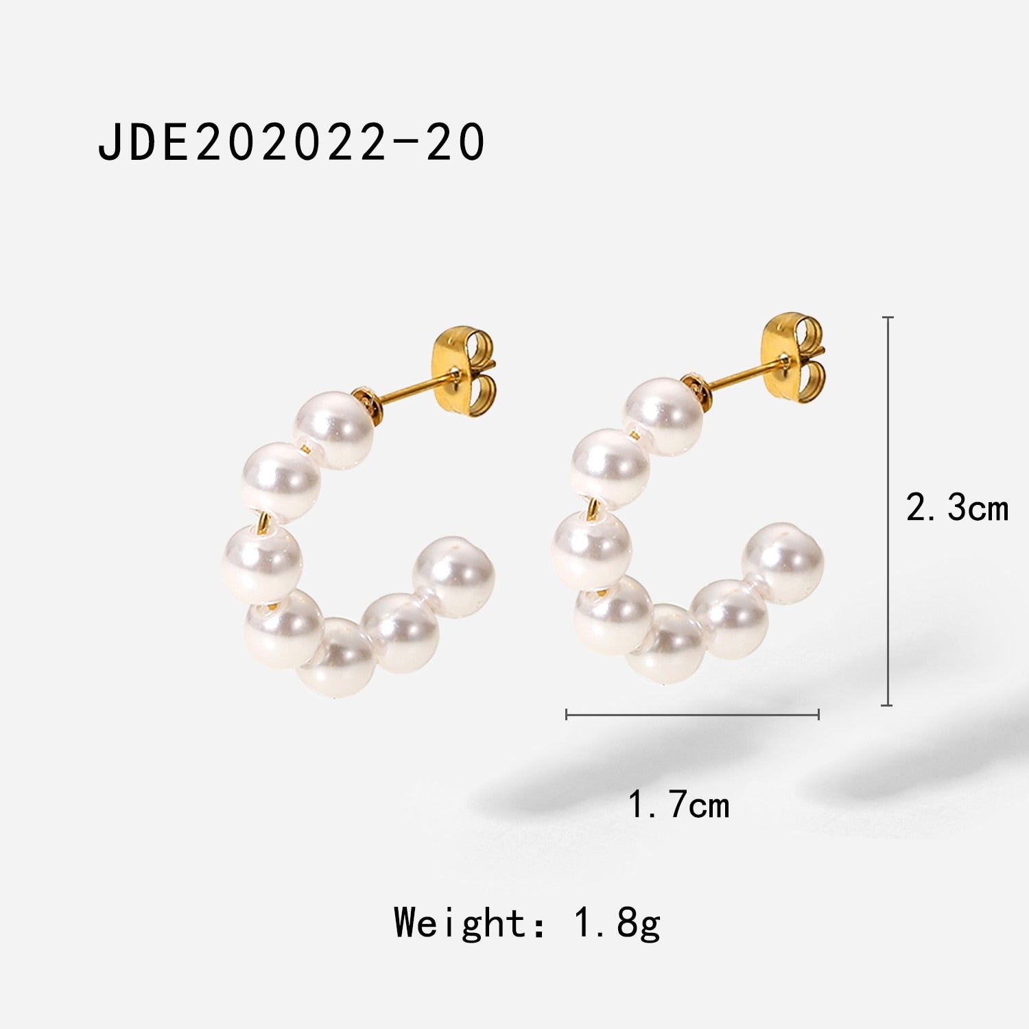 Freshwater Hoop Gold Earrings