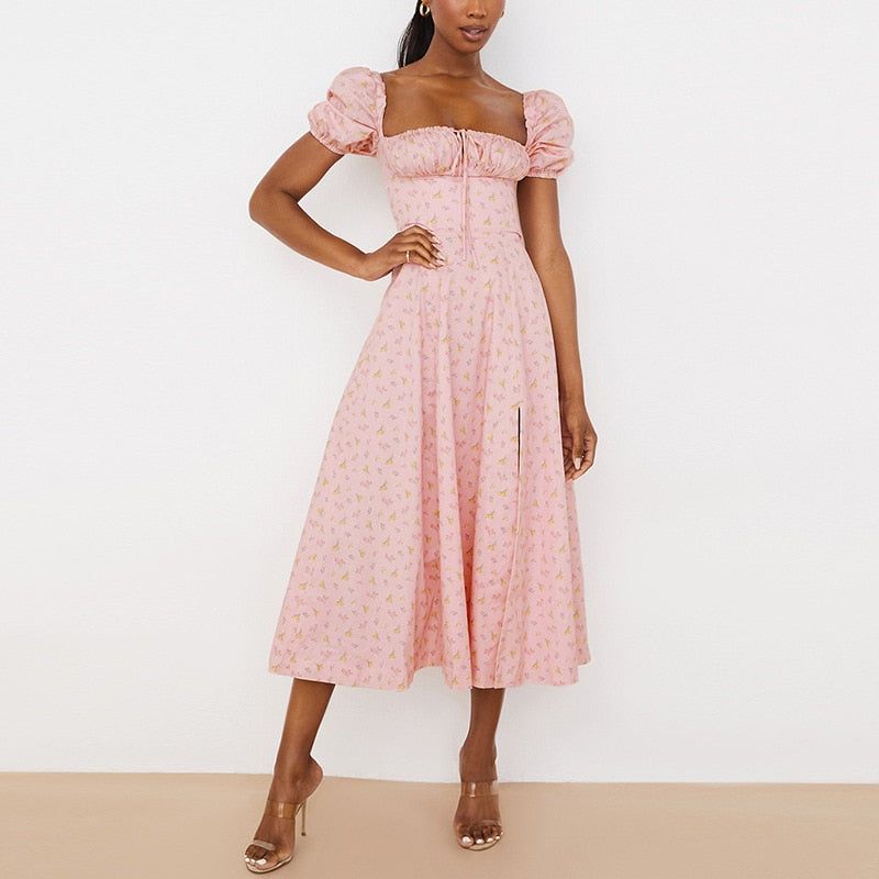 Floral Print Midi Dress
