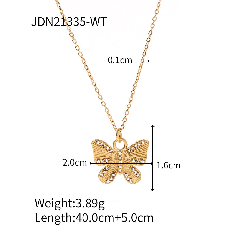 Mix Set Gold Rhinestone Necklace