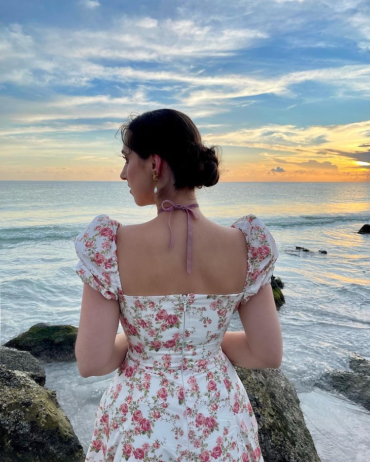 Floral Print Midi Dress