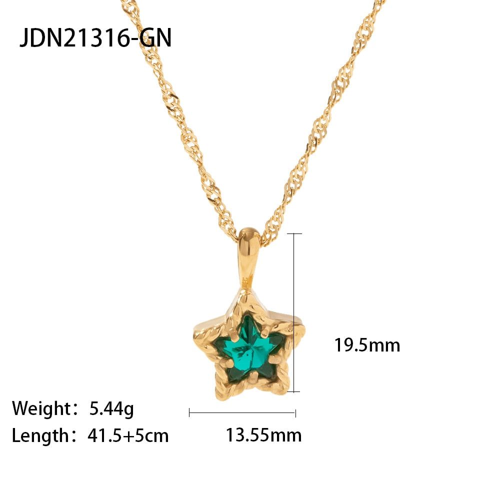 Mix Set Gold Rhinestone Necklace