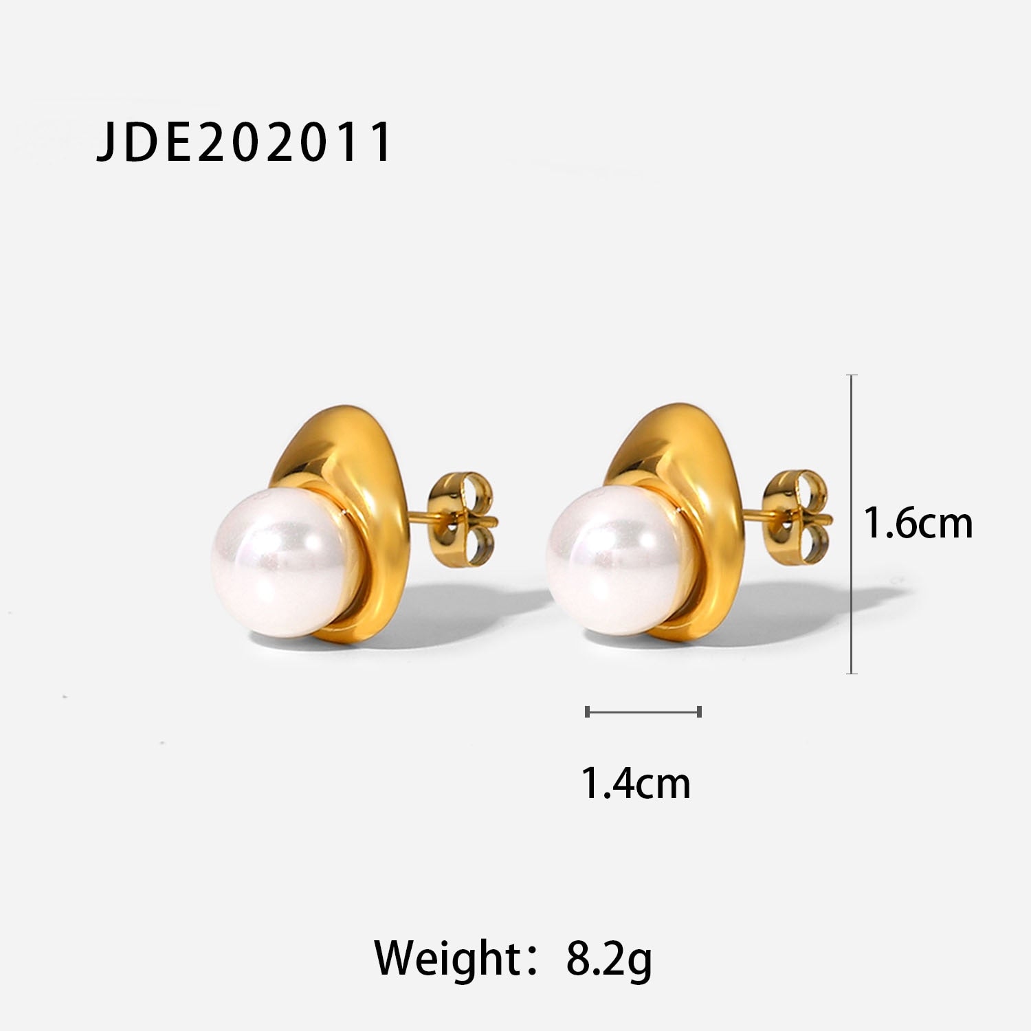 Freshwater Hoop Gold Earrings