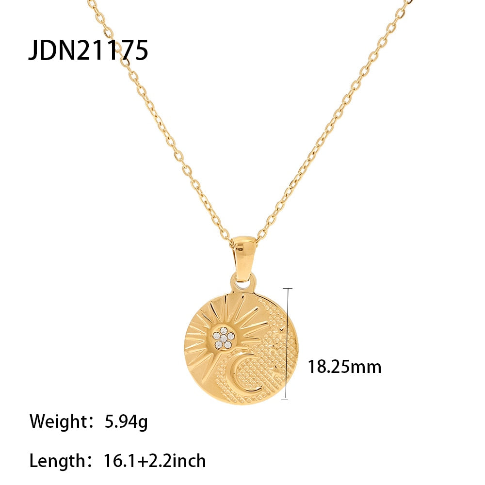 Mix Set Gold Rhinestone Necklace