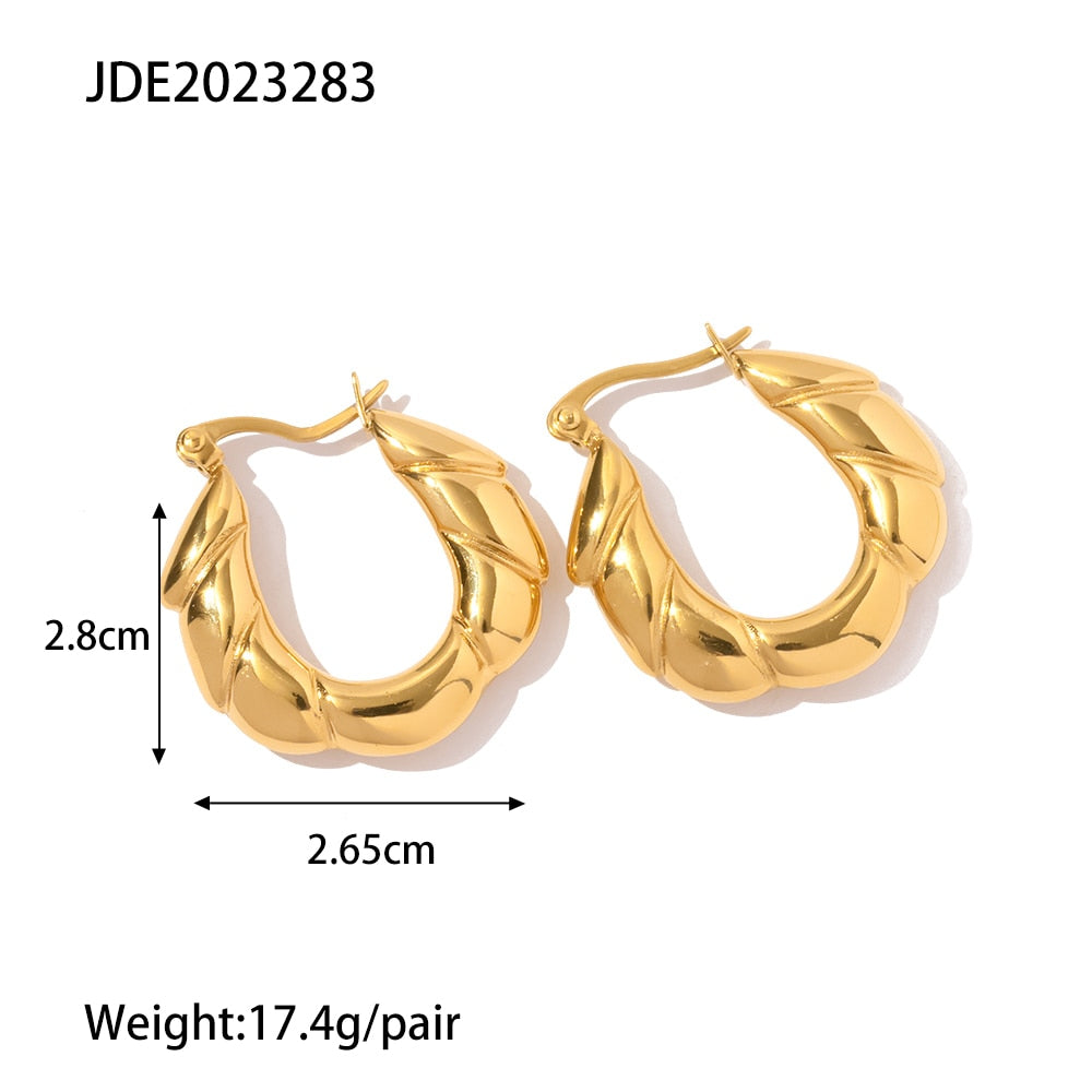 Chunky Hoop Earrings