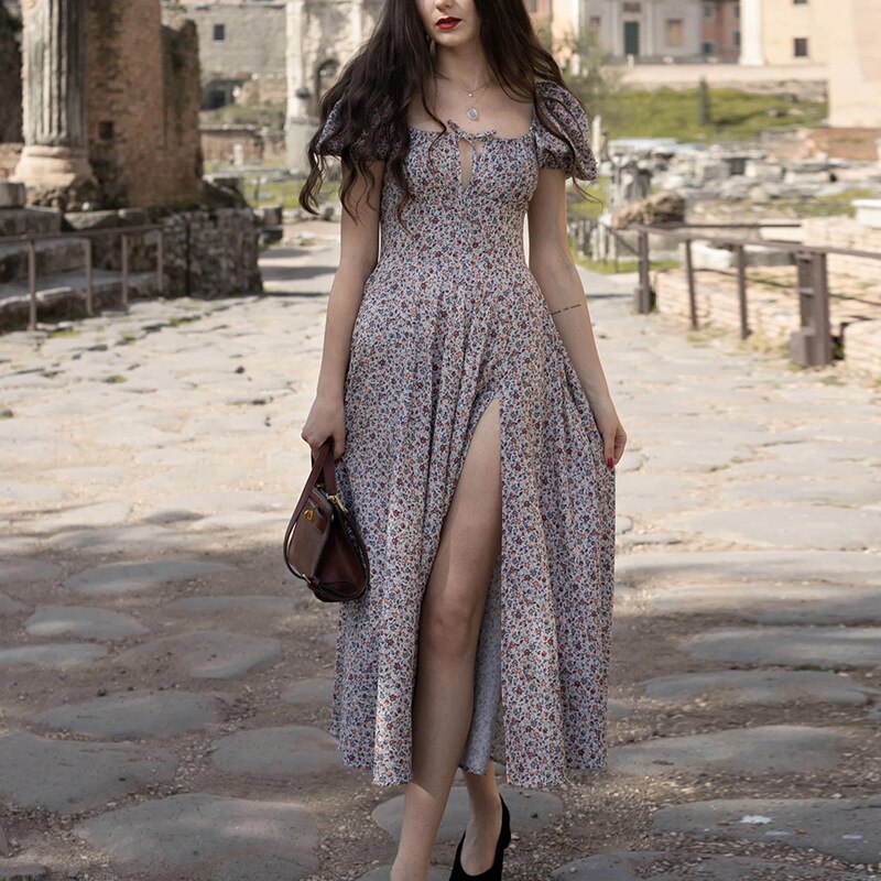 Floral Print Midi Dress