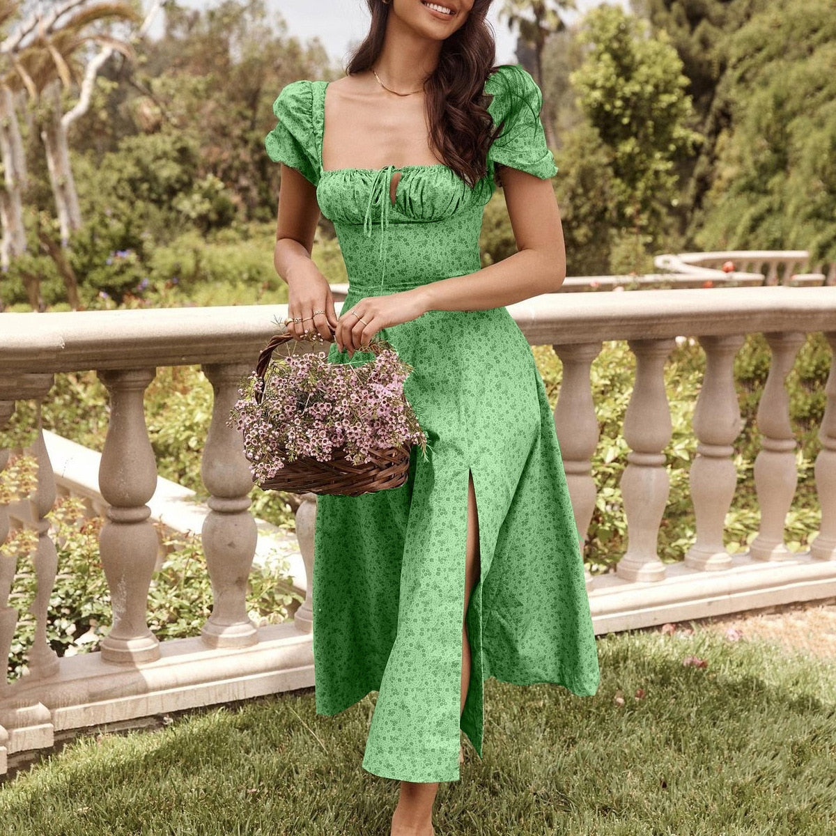 Floral Print Midi Dress