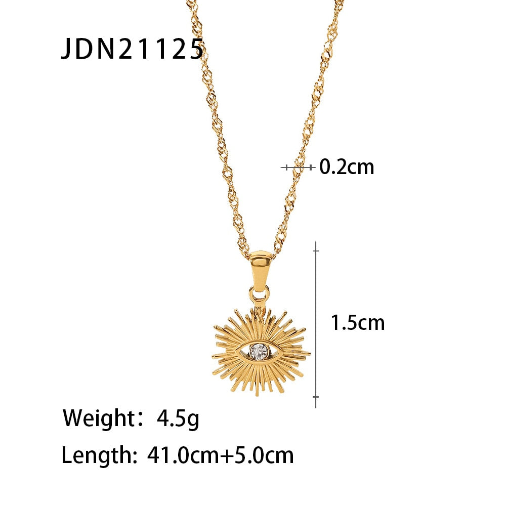 Mix Set Gold Rhinestone Necklace