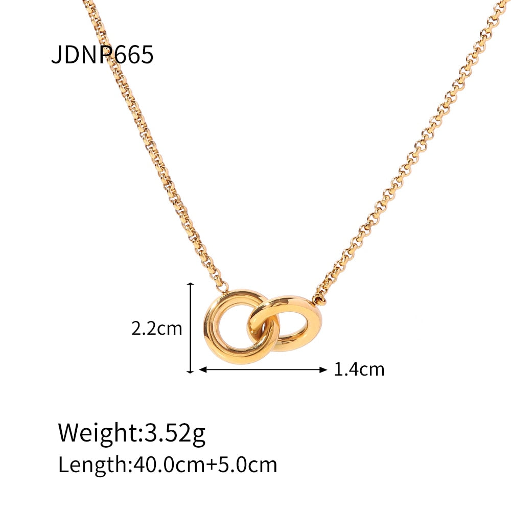 Mix Set Gold Rhinestone Necklace