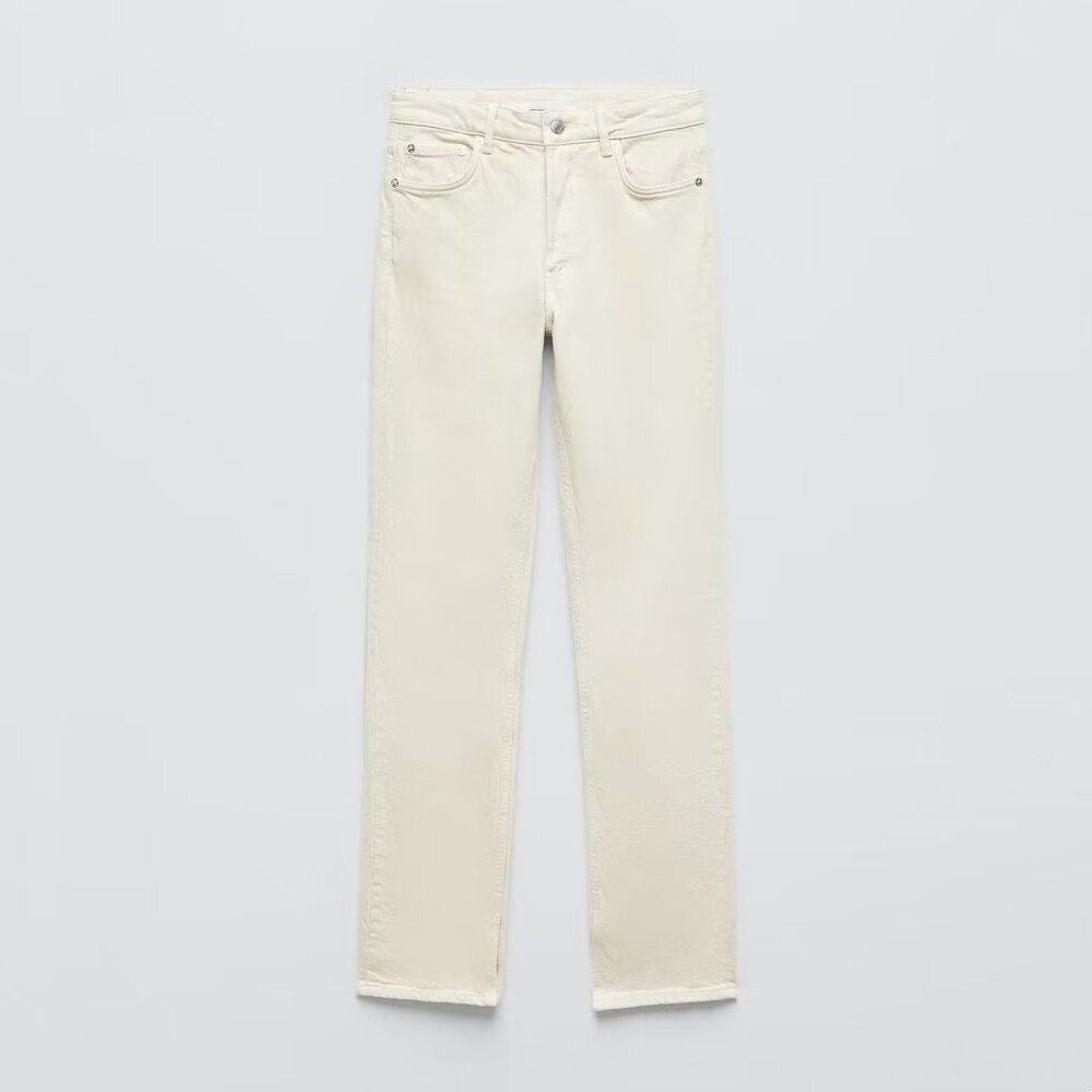 High-waisted Trousers  Slim Jeans