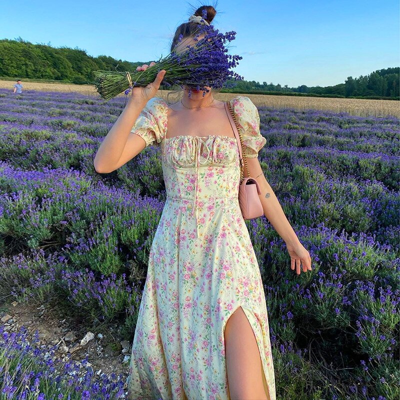 Floral Print Midi Dress