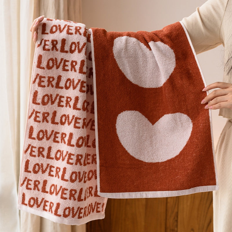Love Letters Cotton Soft Face Towel