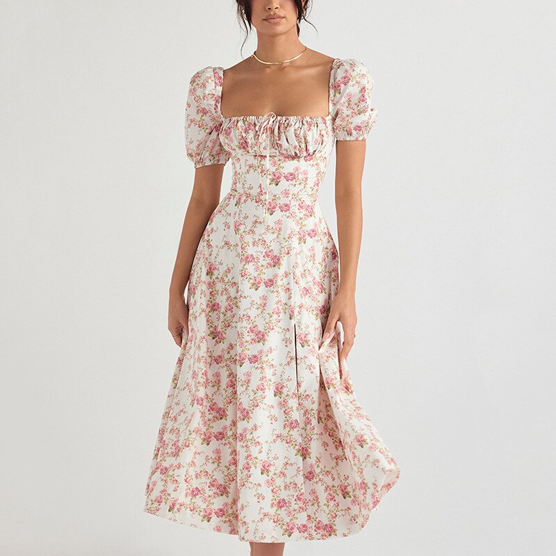 Floral Print Midi Dress