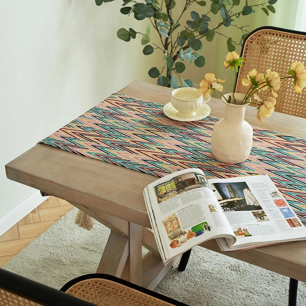 Geometric Pattern Table Runner