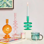 Venus Glass Candle Holders