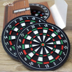 Dart-Board Drink Coasters