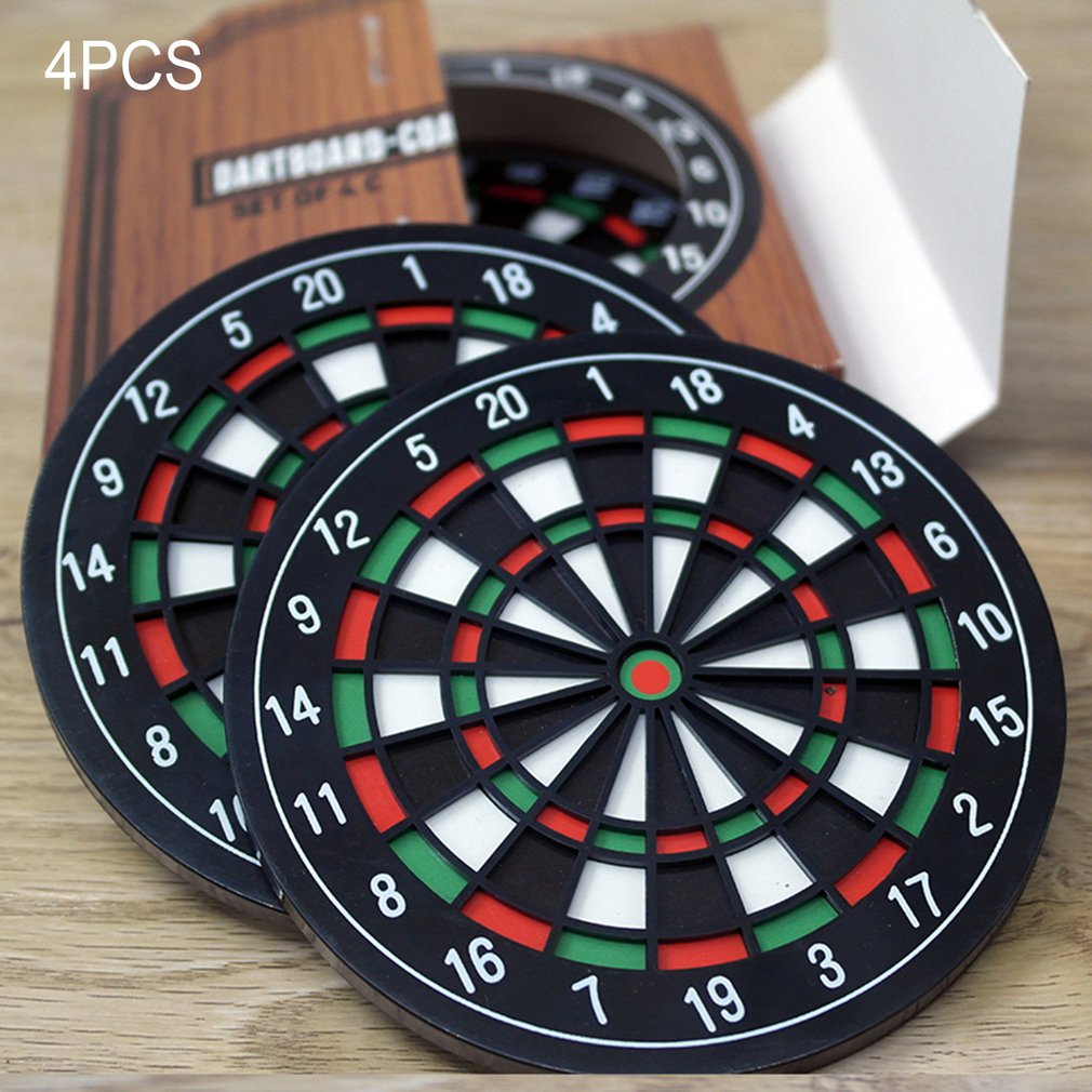 Dart-Board Drink Coasters