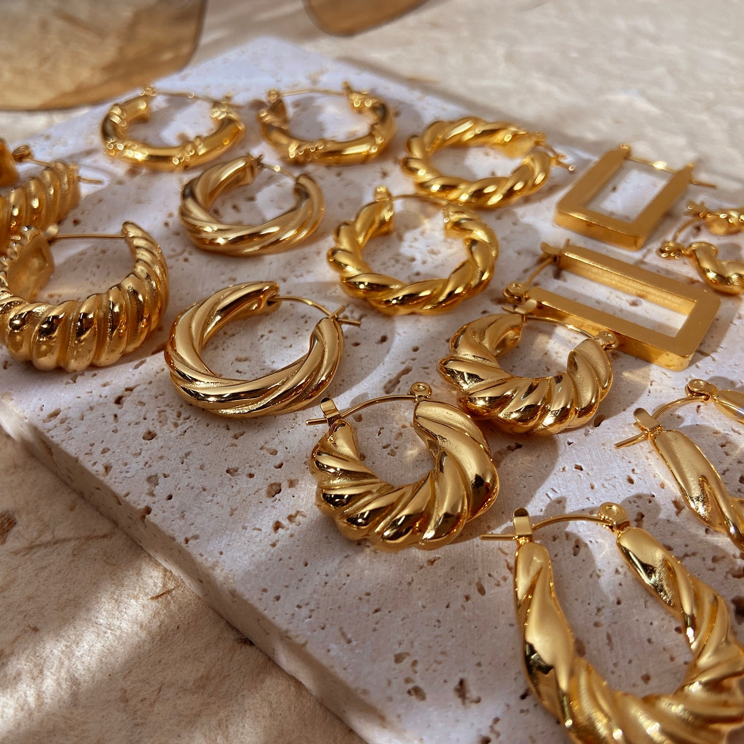 Chunky Hoop Earrings