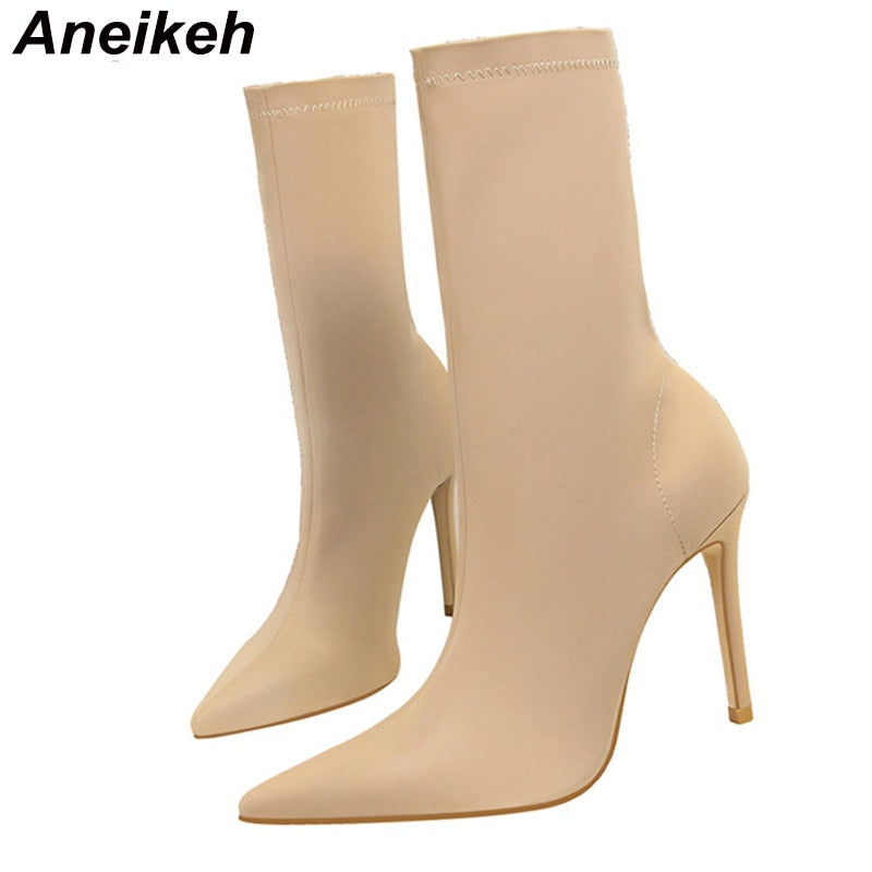 Slim Stretch Ankle Boots