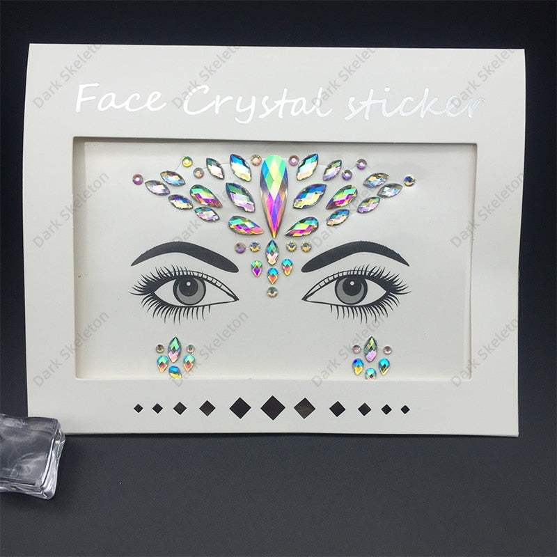 Face Rhinestones Makeup Sticker