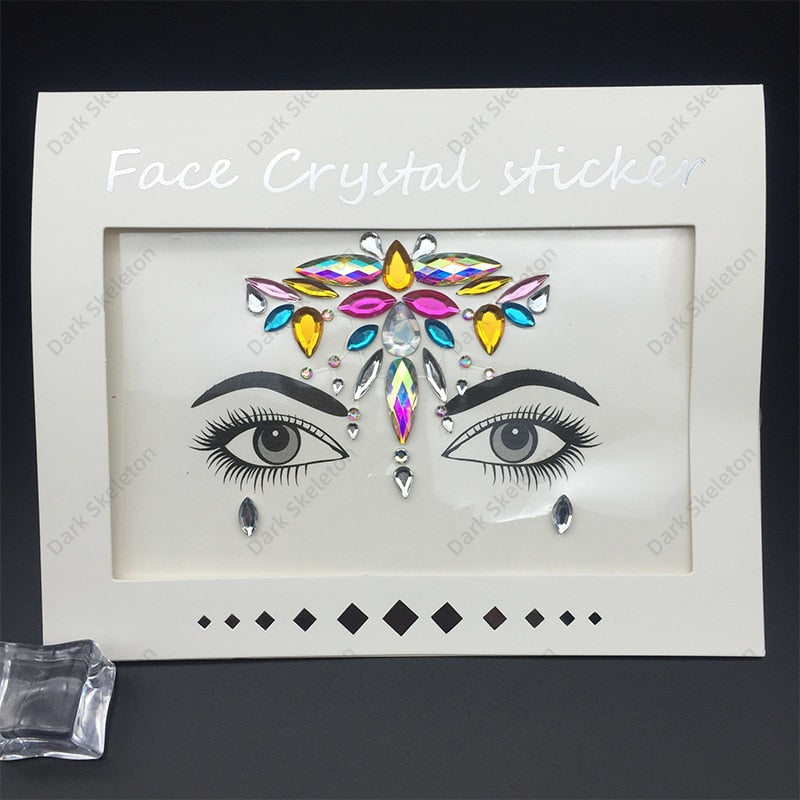 Face Rhinestones Makeup Sticker