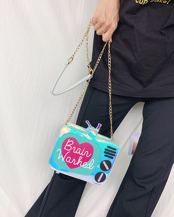 Cartoon TV Crossbody Bag