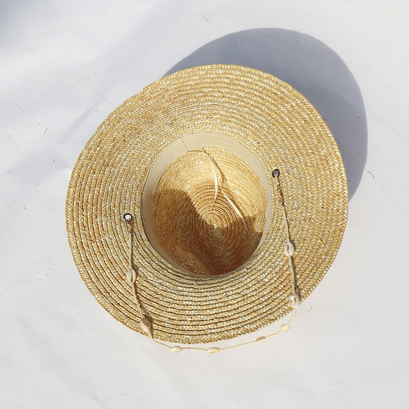 Seashells Beaded Straw Hats