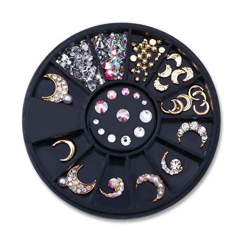 Mixed Nail Rhinestone Nail Art