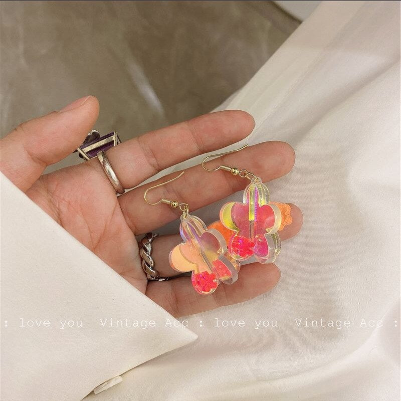 Transparent Acrylic Drop Earrings