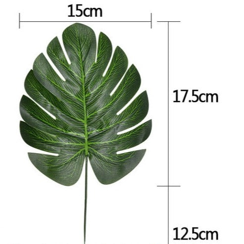 Artificial Plants Tropical Monstera Palm Leaves