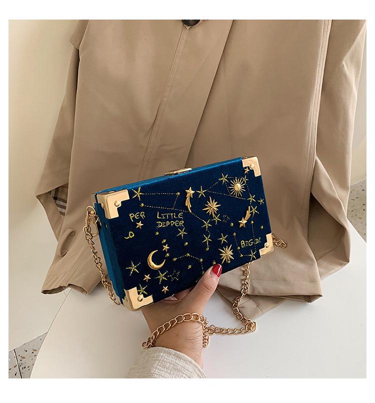 Galaxy Clutch Box Bag