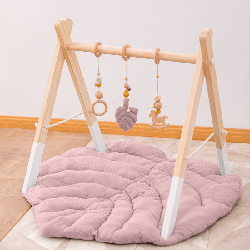 Baby Cotton Leaves Cushion Mat