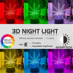 Acrylic Led Night Light Weed Lamp