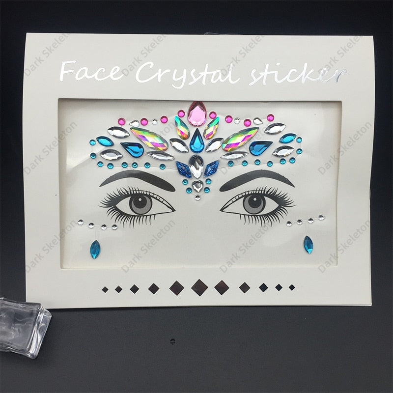 Face Rhinestones Makeup Sticker